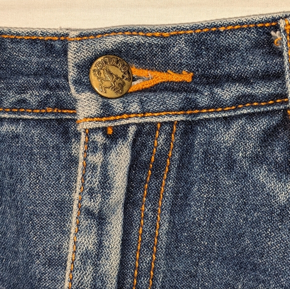 Vintage Giano High Rise 100% Cotton Cut Off Denim Skirt Size 6 - Picture 9 of 11